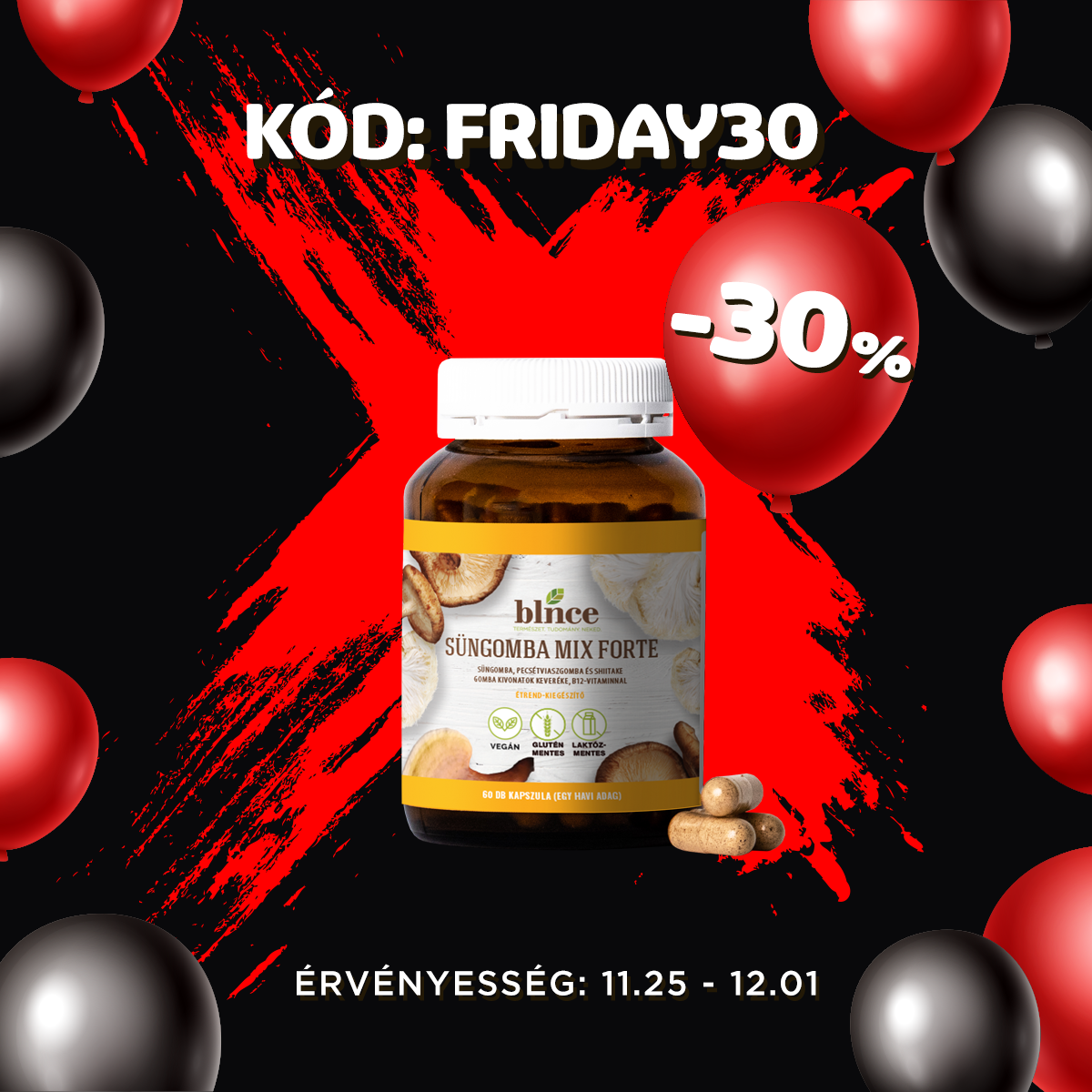 Süngomba Mix Forte, B12 vitaminnal  - Emésztés