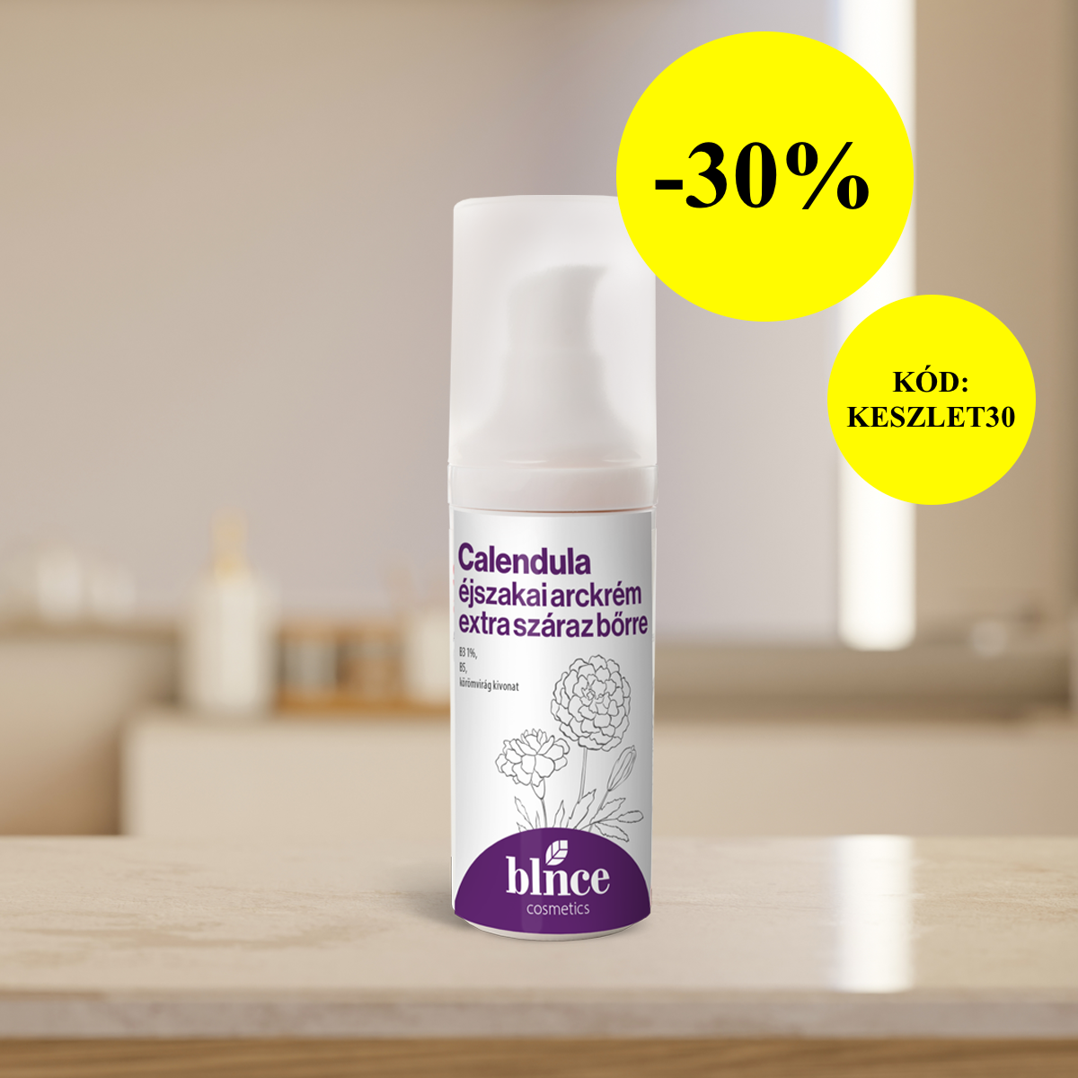 Calendula éjszakai arckrém - extra száraz bőrre