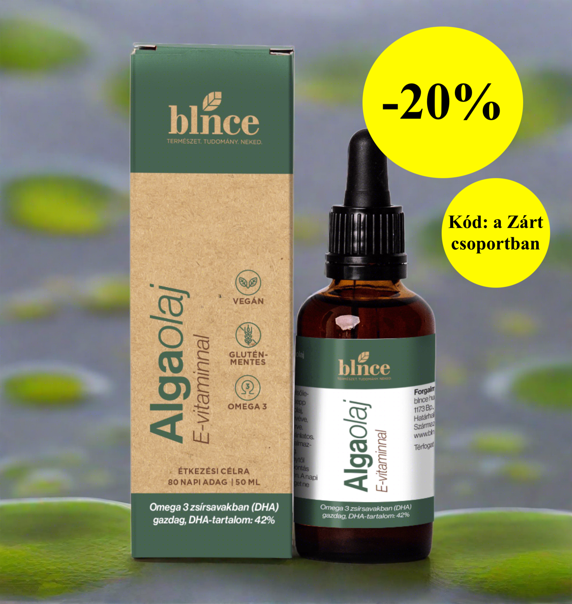 Algaolaj E-vitaminnal