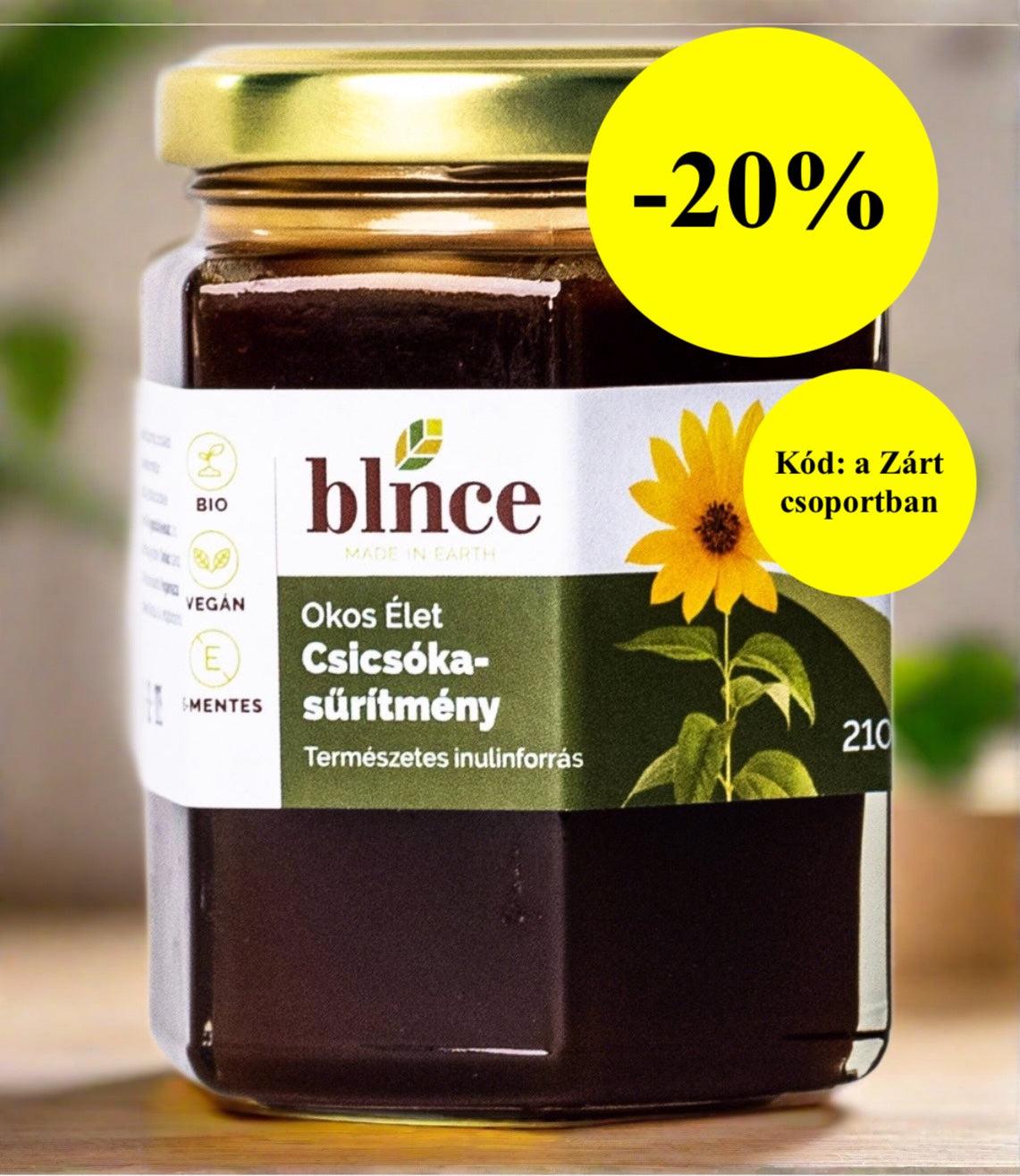 Csicsókasűrítmény - natúr