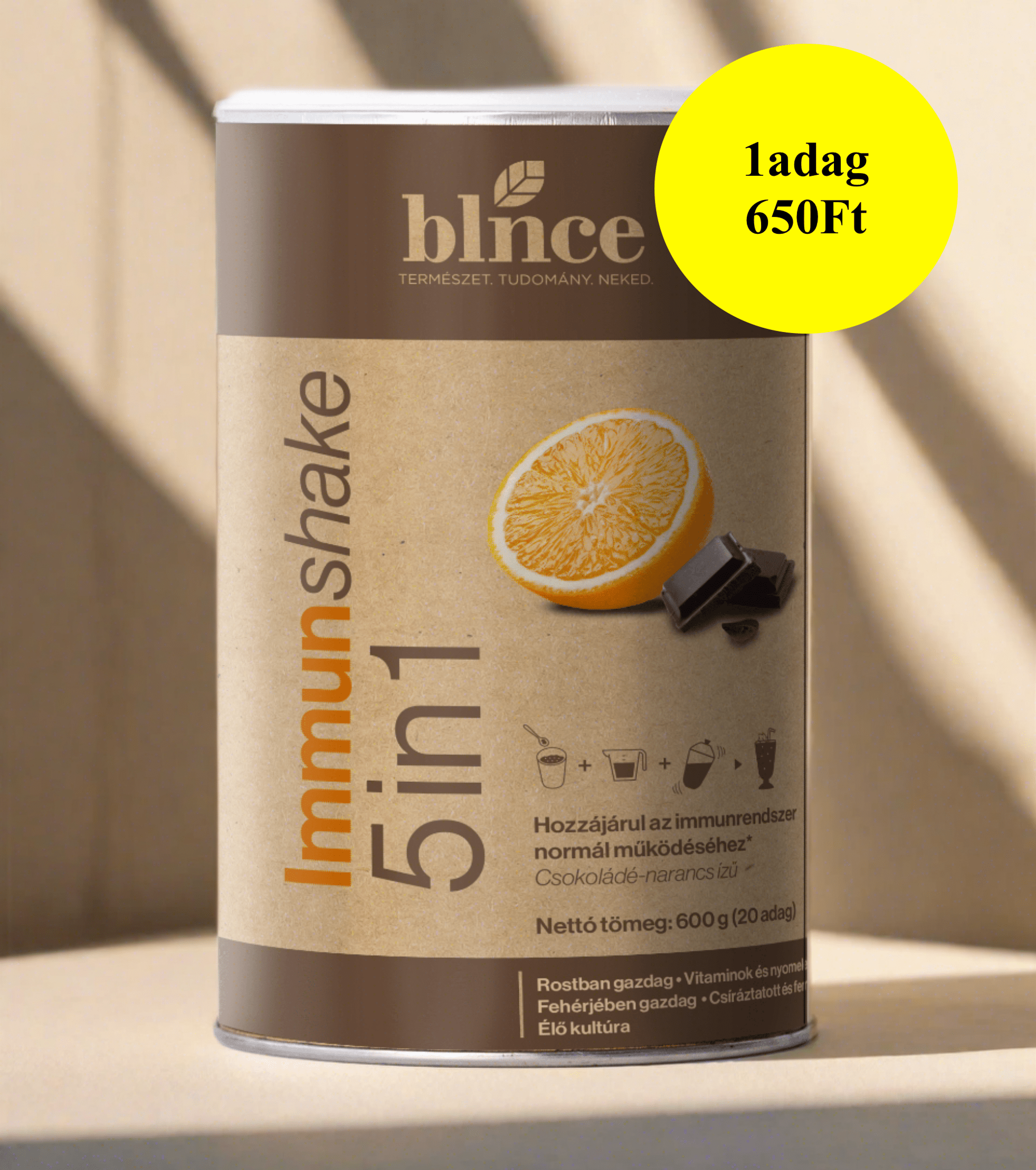 Immunshake 5in1 - csokis - narancsos ízben - blnce.hu