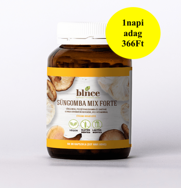 Süngomba Mix Forte, B12 vitaminnal  - Emésztés